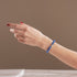 Bracelet en verre Firefly avec topaze en flamme | Argent sterling 925